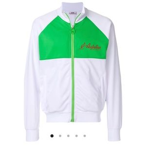 GCDS mens two-tone zipped jacket